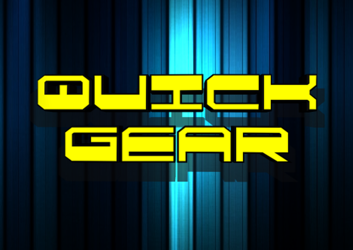 QuickGear Font poster