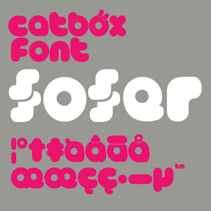 CATBÖX Font poster