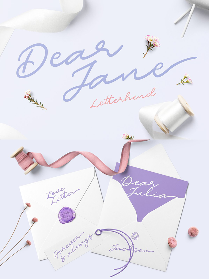 Dear Jane Font poster