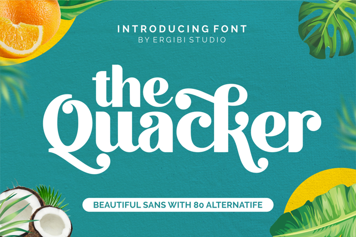 Quacker Font poster