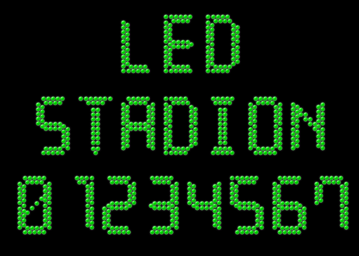 LED Stadion 7 Font