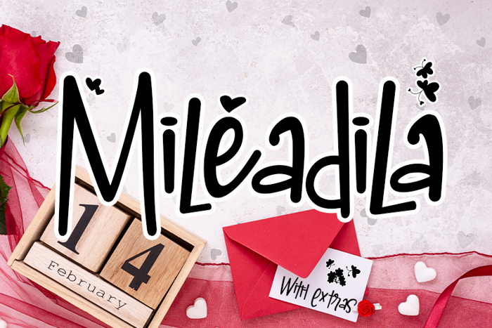 Mileadila Font poster