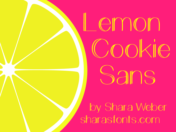 Lemon Cookie Sans Font poster