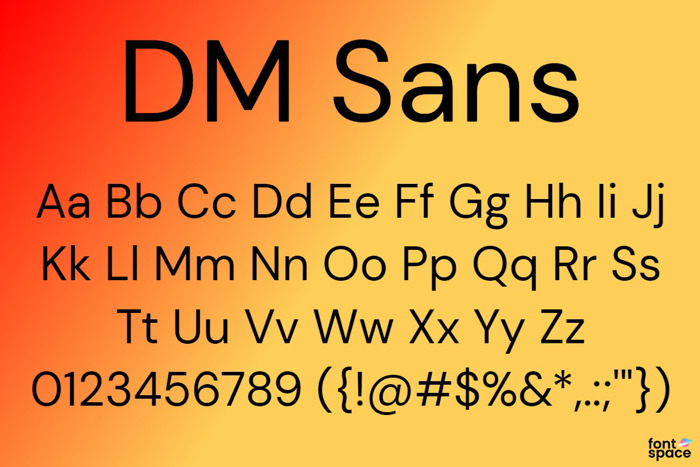 DM Sans Font
