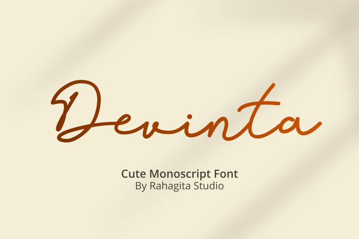 Devinta Font poster