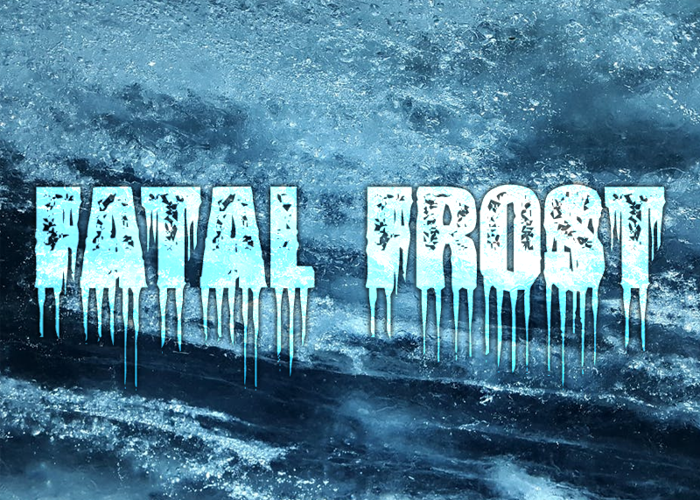 Fatal Frost Font poster