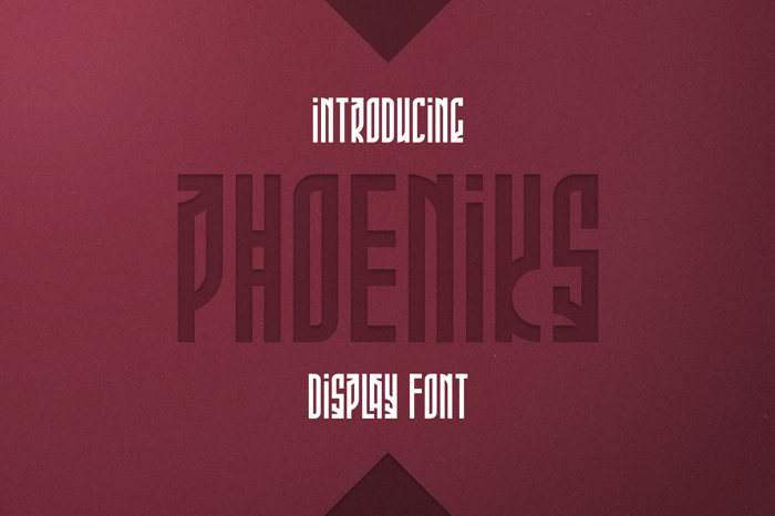 Phoeniks Font poster