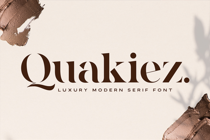 Quakiez Font poster