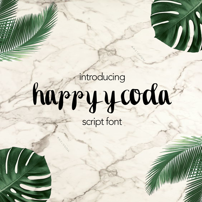 happyycoda Font poster