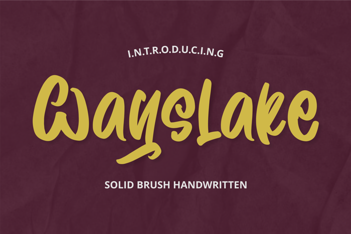 Wayslake Font poster