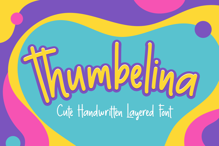 Thumbelina Font poster