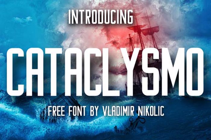Cataclysmo Font poster