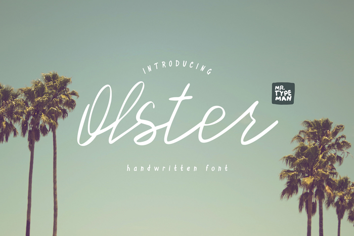 Olster Font poster