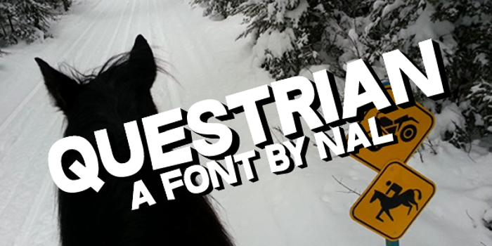 Questrian Font poster