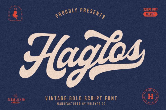 Haglos Font poster