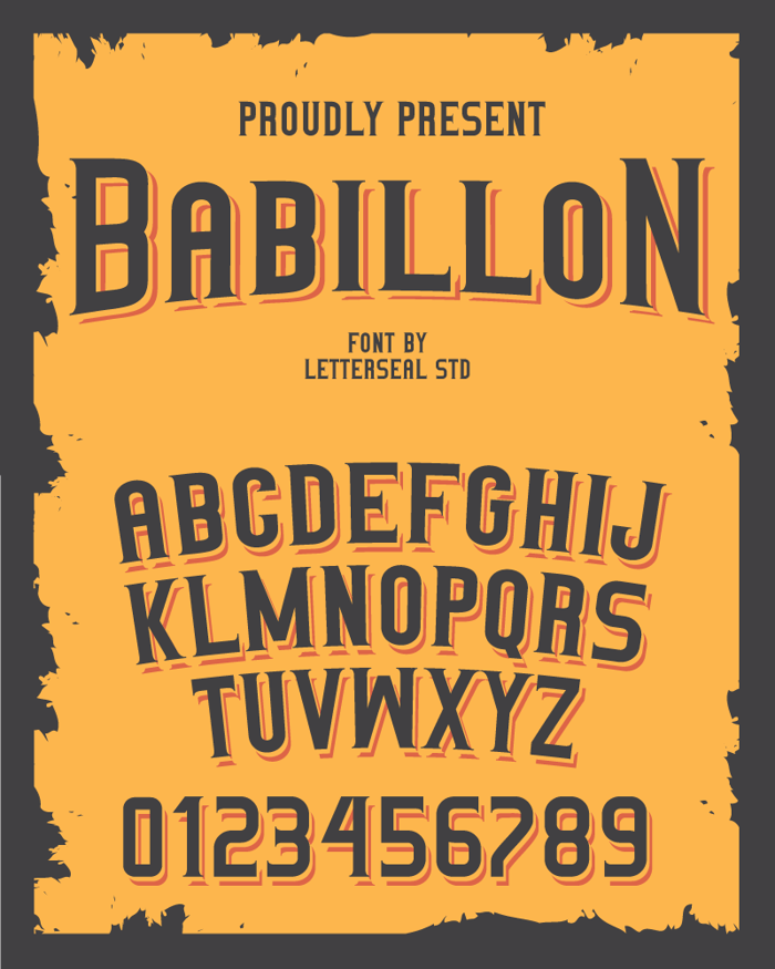 Babillon Font poster