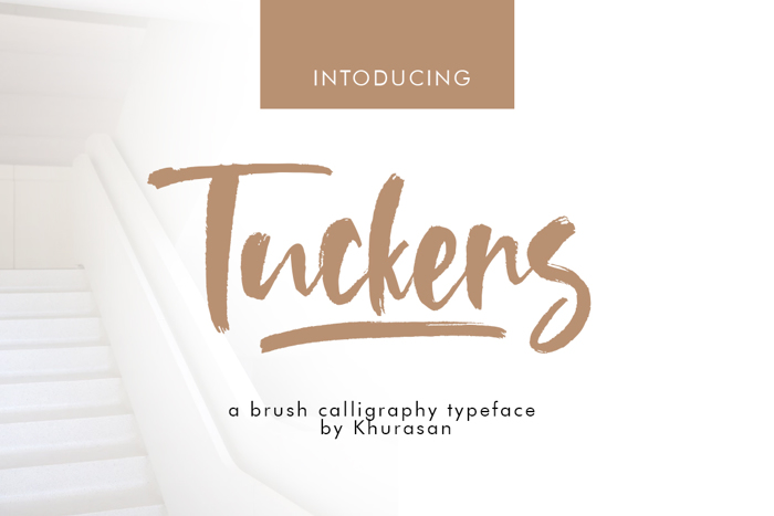 Tuckers Font poster