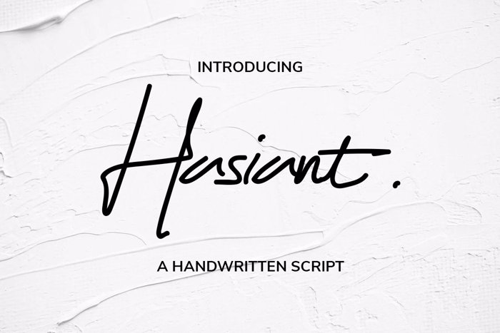 Hasiant Font poster