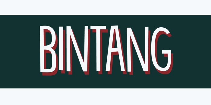DK Bintang Font poster