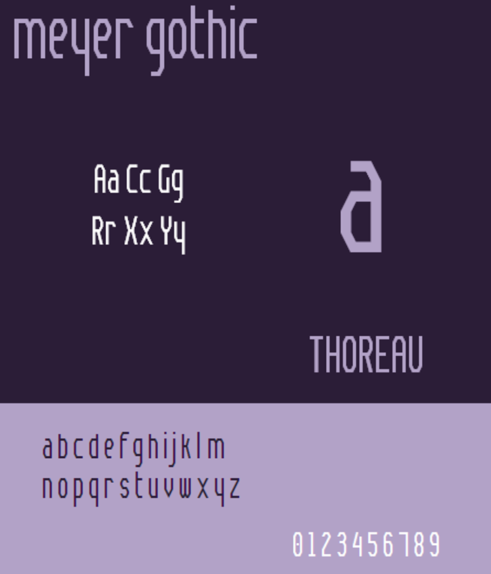 Meyer Gothic NBP Font poster