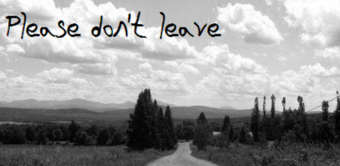 Please Dont Leave NBP Font poster