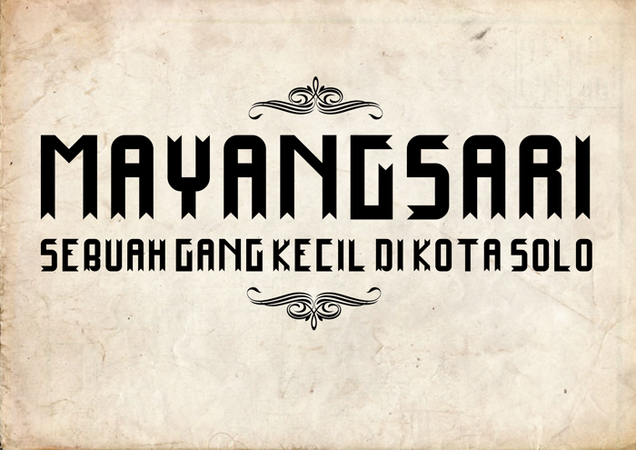 Mayangsari Font poster