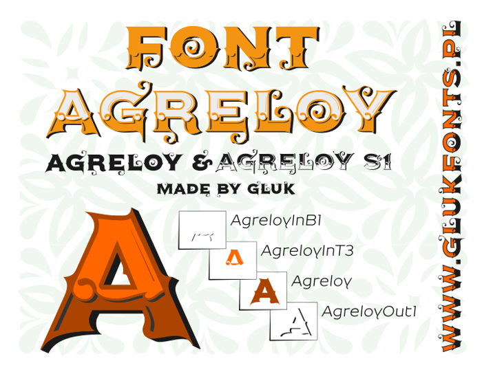 Agreloy Font poster