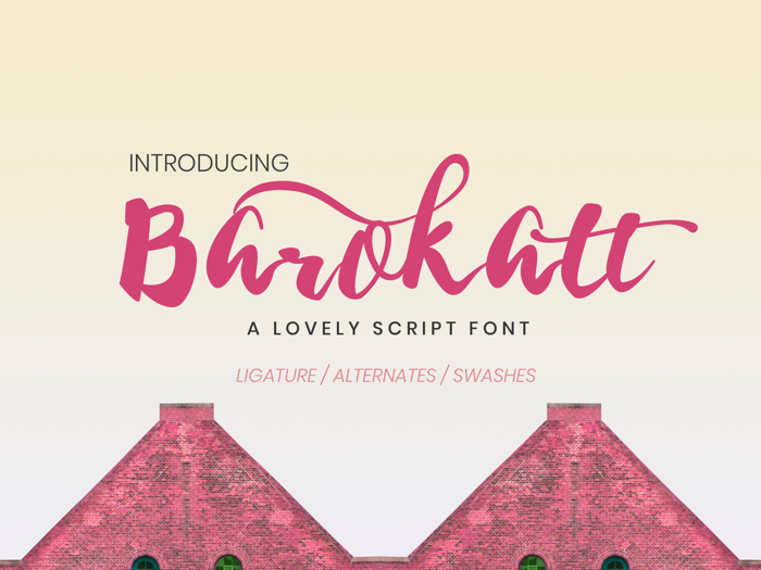 Barokatt Font poster