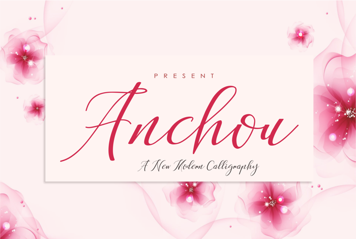 Anchou Font poster
