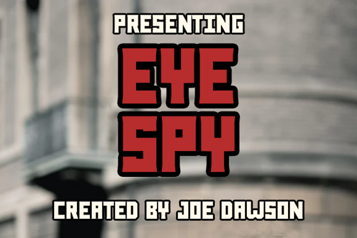 Eye Spy Font poster