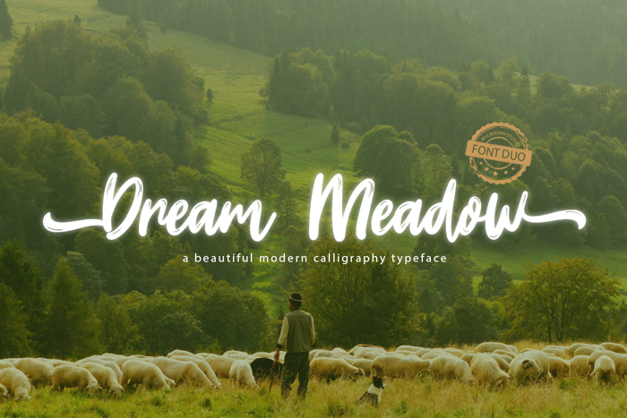 Dream Meadow Font poster