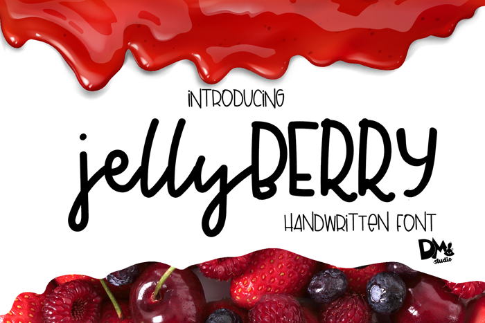 Jelly Berry Font poster