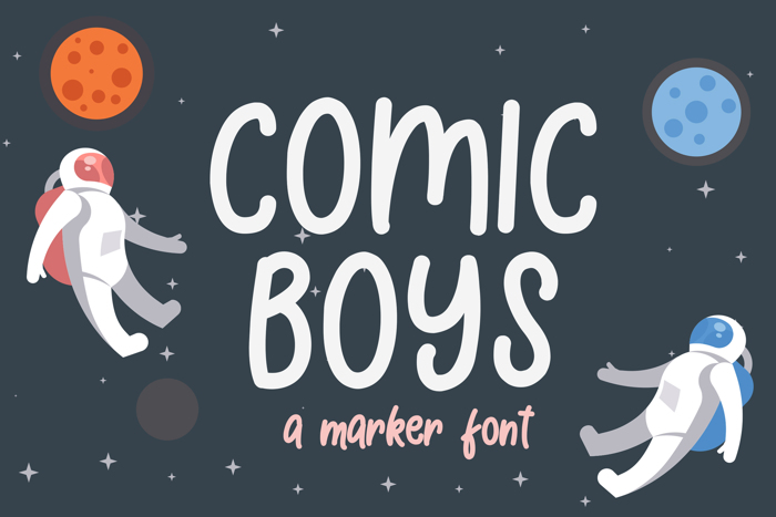 Comic Boys Font poster
