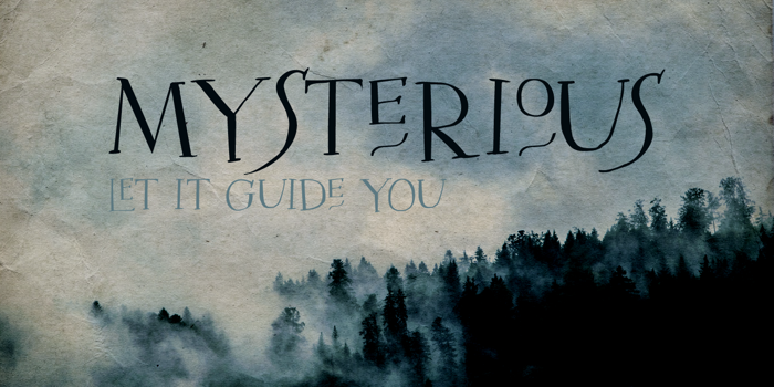 DK Mysterious Font poster