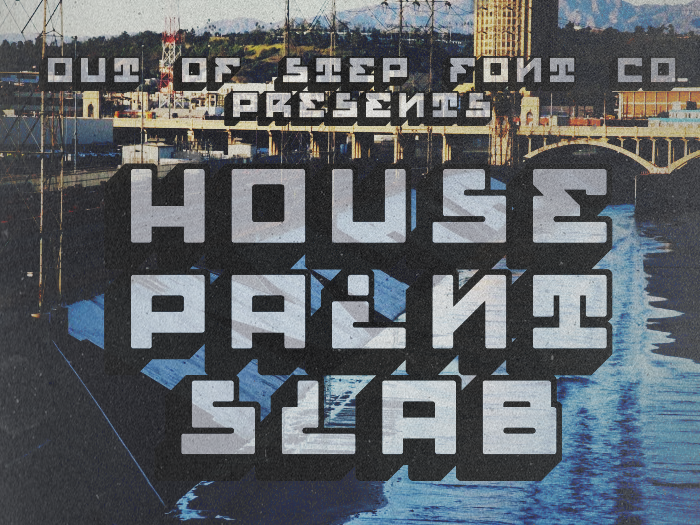 House Paint Slab Font poster
