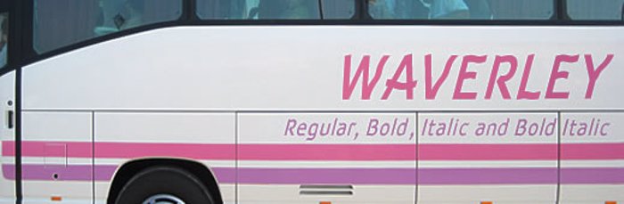 Waverley Font poster