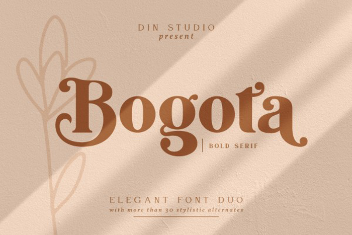 Bogota Bold Font poster