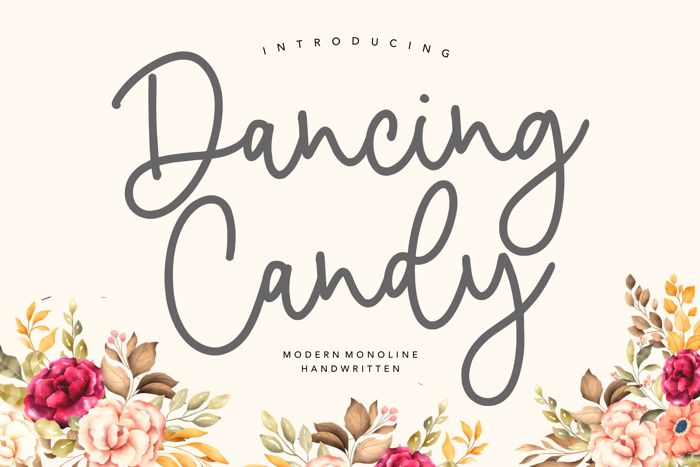 Dancing Candy Font poster