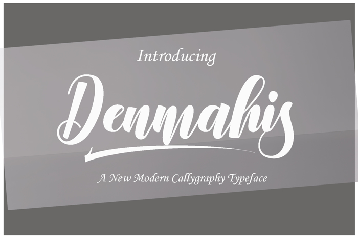 Denmahis Font poster