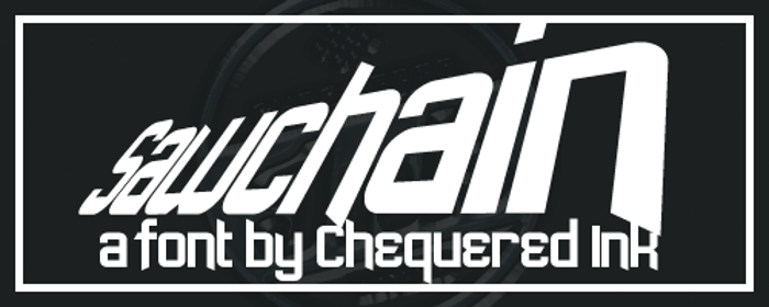 Sawchain Font poster