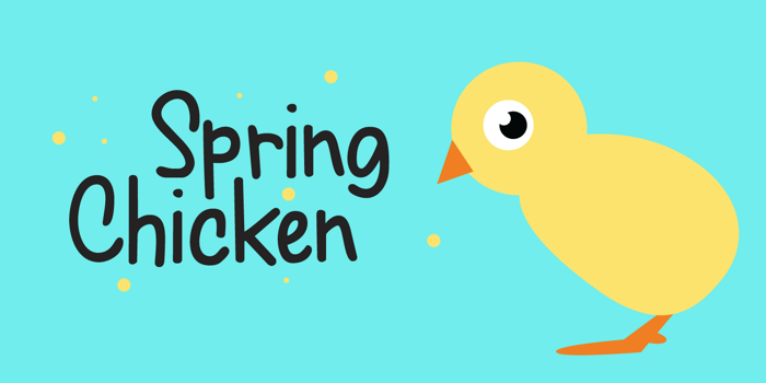 Spring Chicken DEMO Font poster