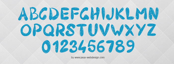 PW403 Font poster