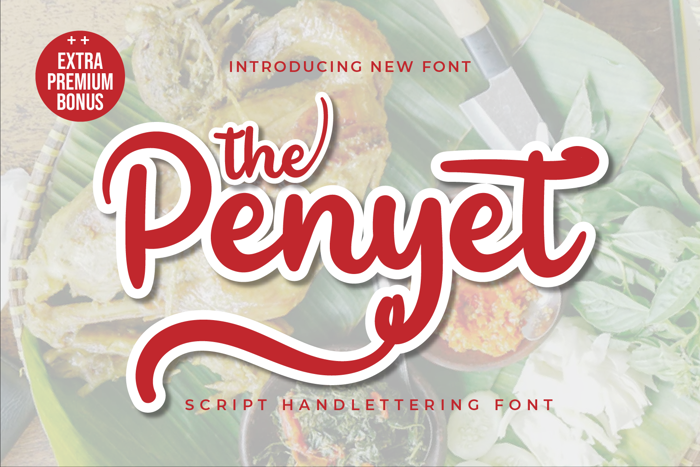 Penyet Font poster