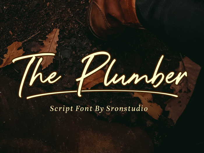 The Plumber Font poster