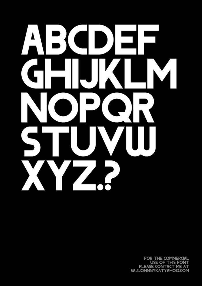 DODGE Font poster