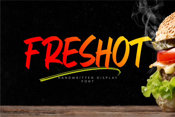 Fres Hot Font poster