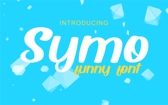 Symo Font poster