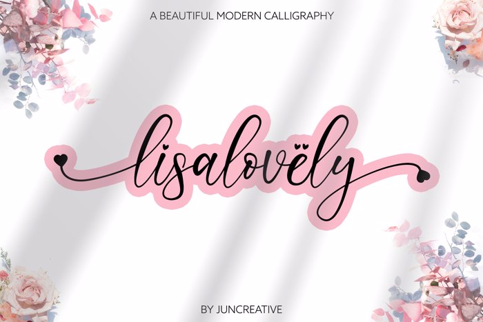 lisalovely Font poster
