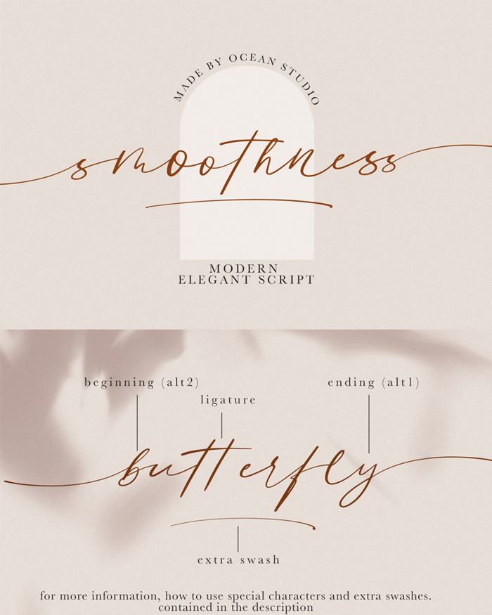 Smoothness Font poster
