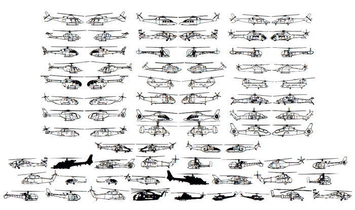 Hello Copters Font poster